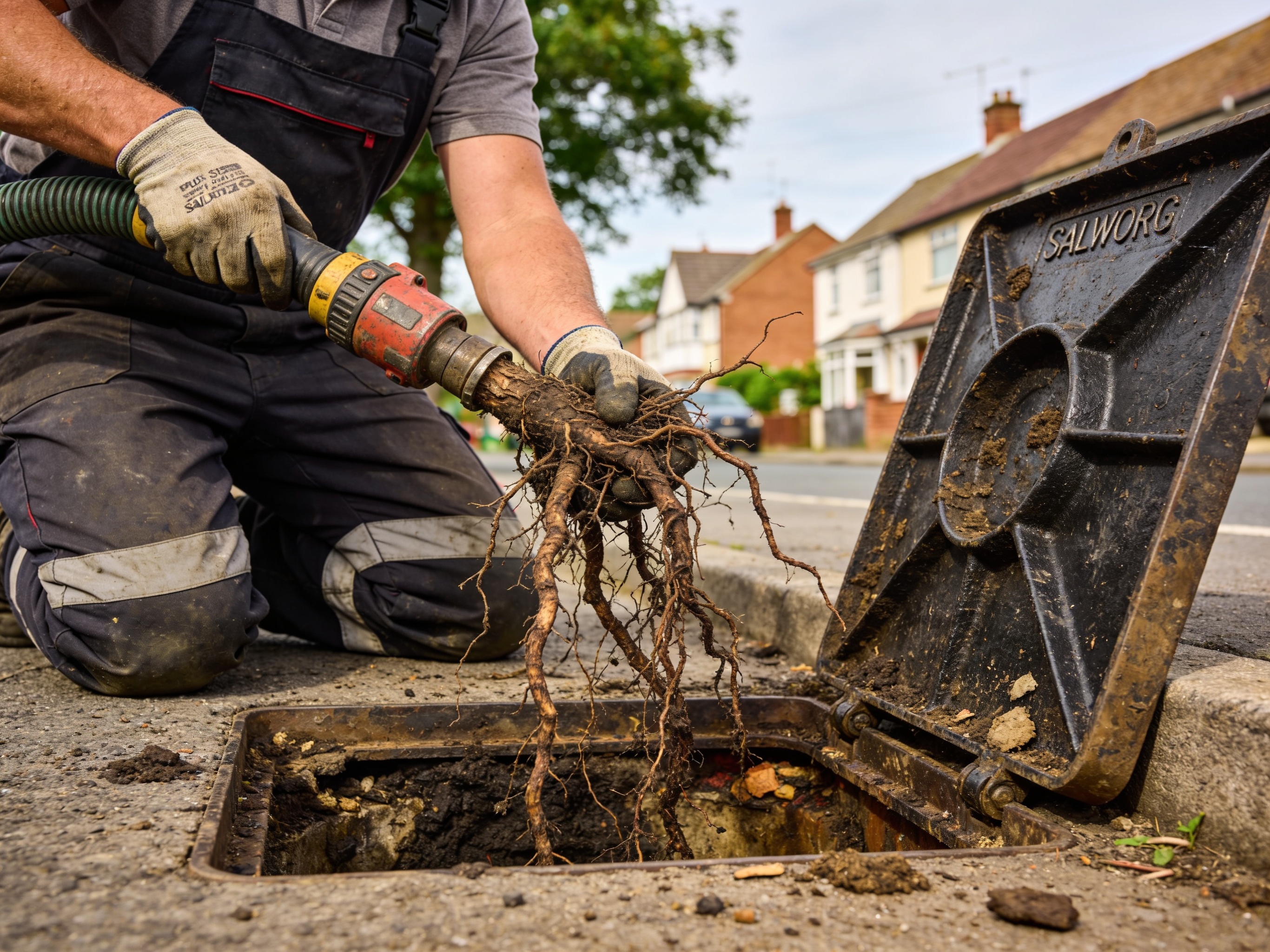Tree Root Removal from Drains in Salisbury